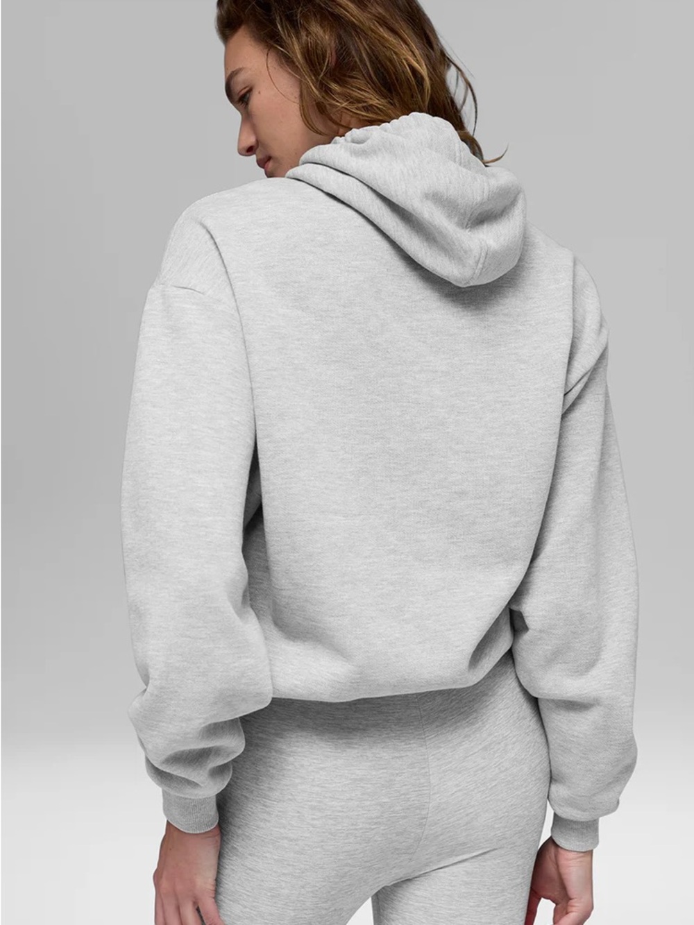 NWT Alo Accolade gray hoodie relaxed fit size xs unisex - Picture 3 of 11